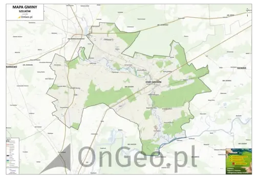 Mapa gminy szelków